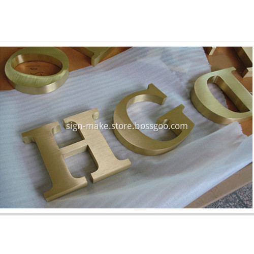 Brass Alphabet Letters Metal Letters for Signs